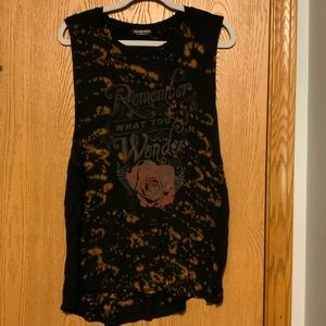 NWOT Fashion nova acid wash tank top size 3x